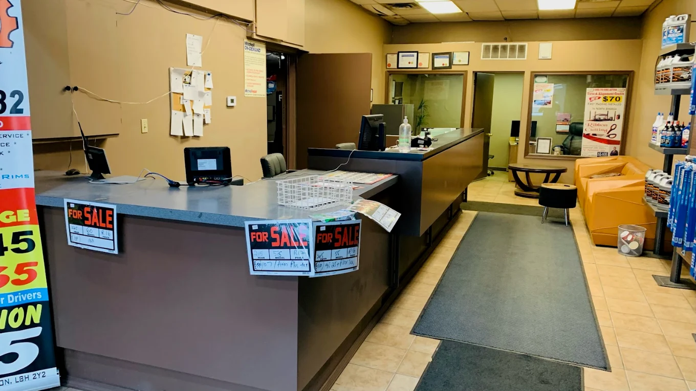 Inside the One To One Auto service bay in Hamilton